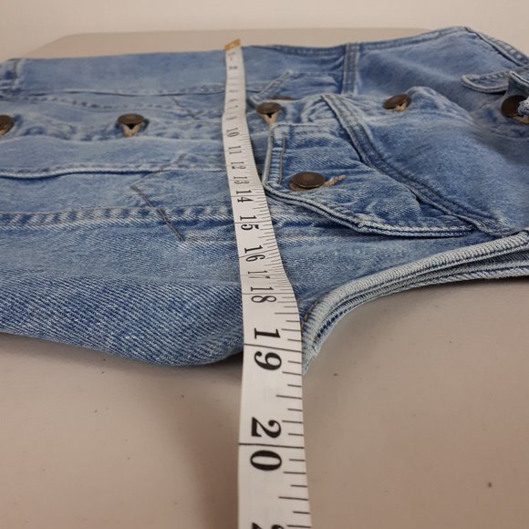 Cheyenne Blue Wash Vintage Denim Vest - Picture 5 of 16